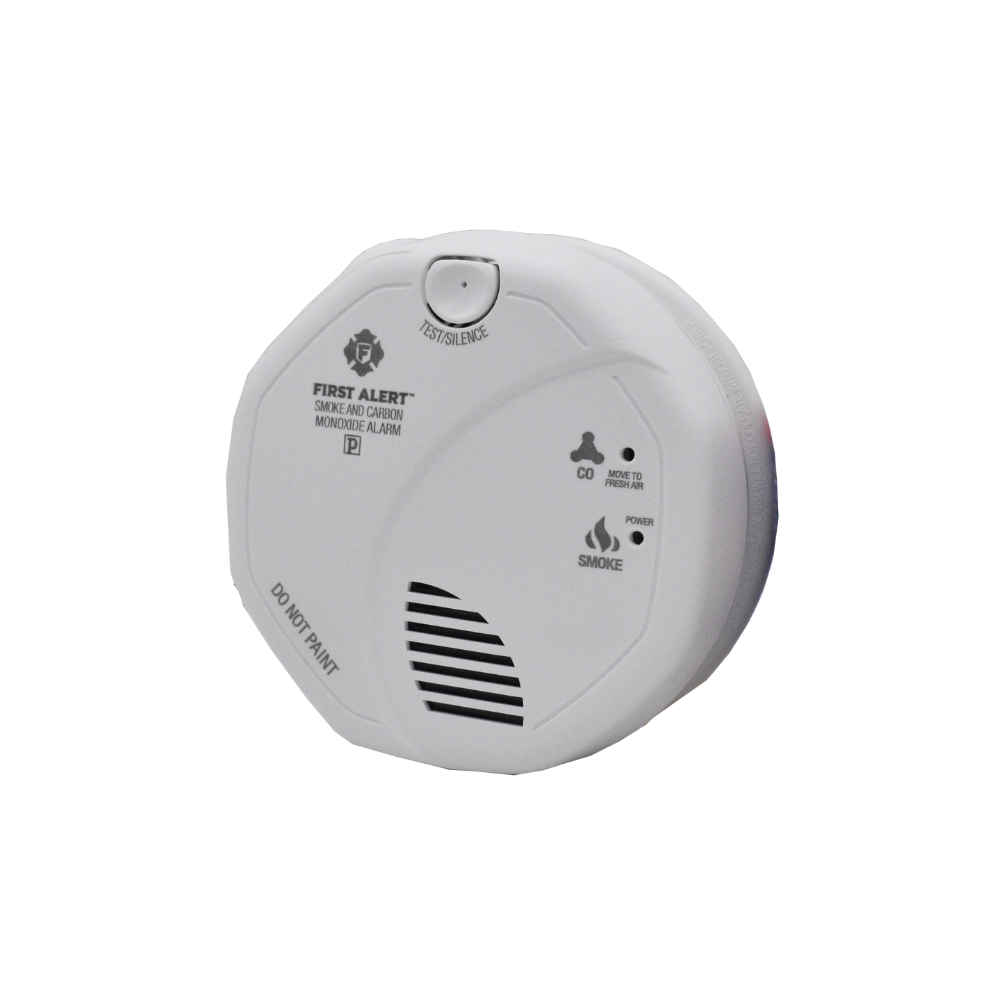 front and side view hardwired smoke detector camera
